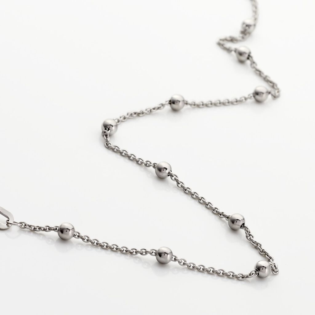 ANKER S RUND KUGEL Damen Fu&szlig;kette Silber 925 Ball