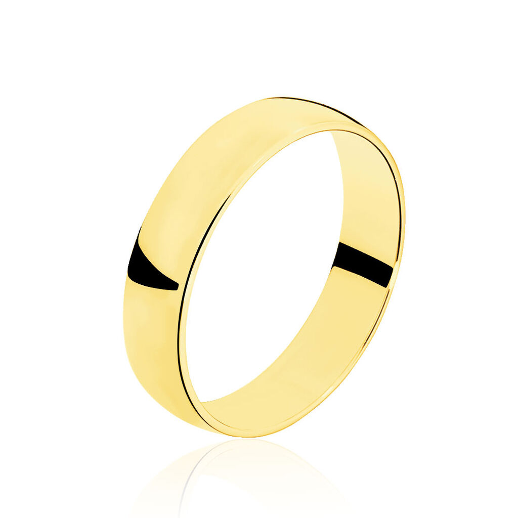 Alliance Julie Ruban Plat Or Jaune - Spannringe Familie | OROVIVO