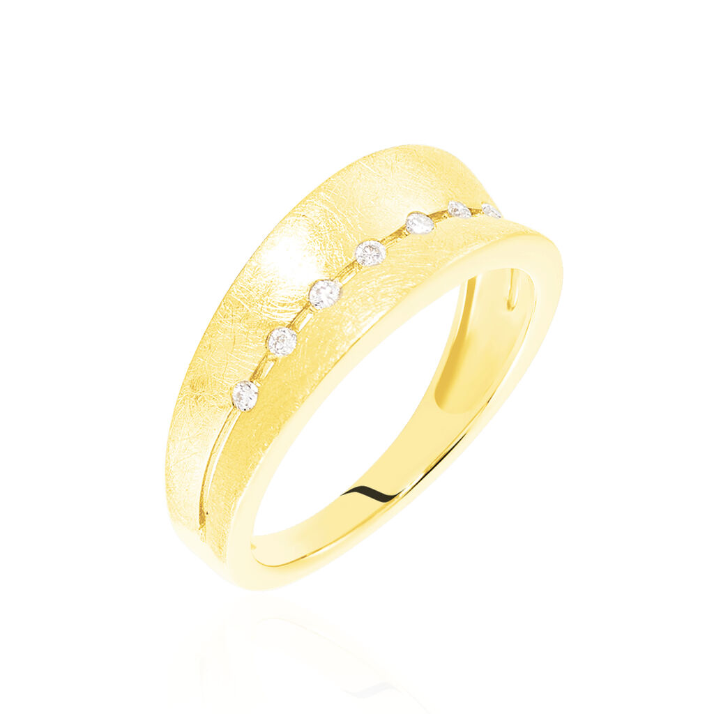 Damen Ring Gold 375 Diamant 0,07ct Clea 1  - Ringe mit Stein Damen | OROVIVO