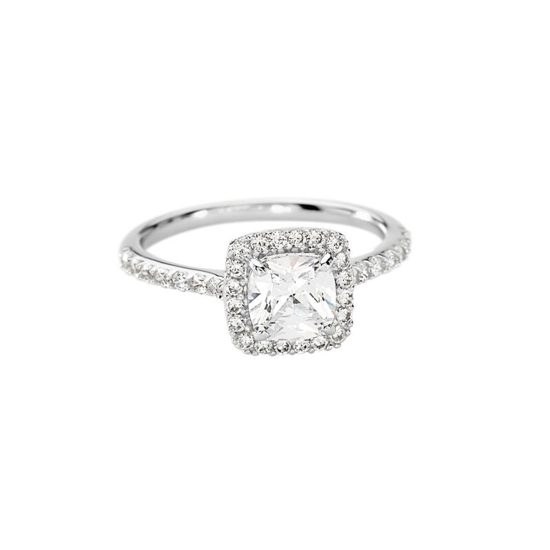 SIENNA Damen Ring Silber 925 Zirkonia Wei&szlig; 1,46 ct Viereck - Verlobungsringe Damen | OROVIVO