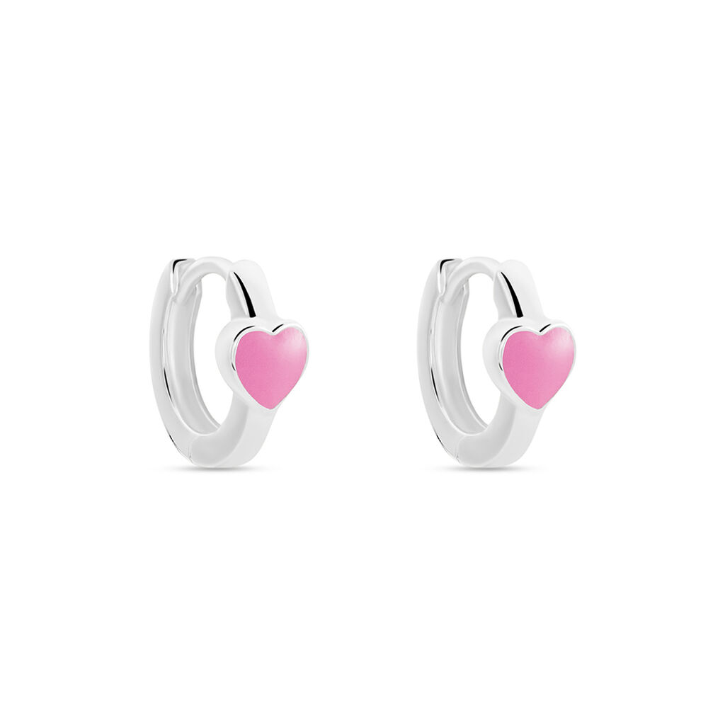 Kinder Creolen Silber 925 Herz Lilith Herz 3  - Creolen Kinder | OROVIVO