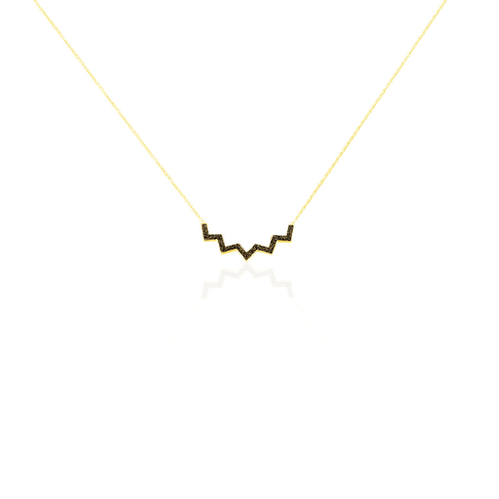 Damen Halskette Gold 375 Glitzer - Halsketten Damen | OROVIVO