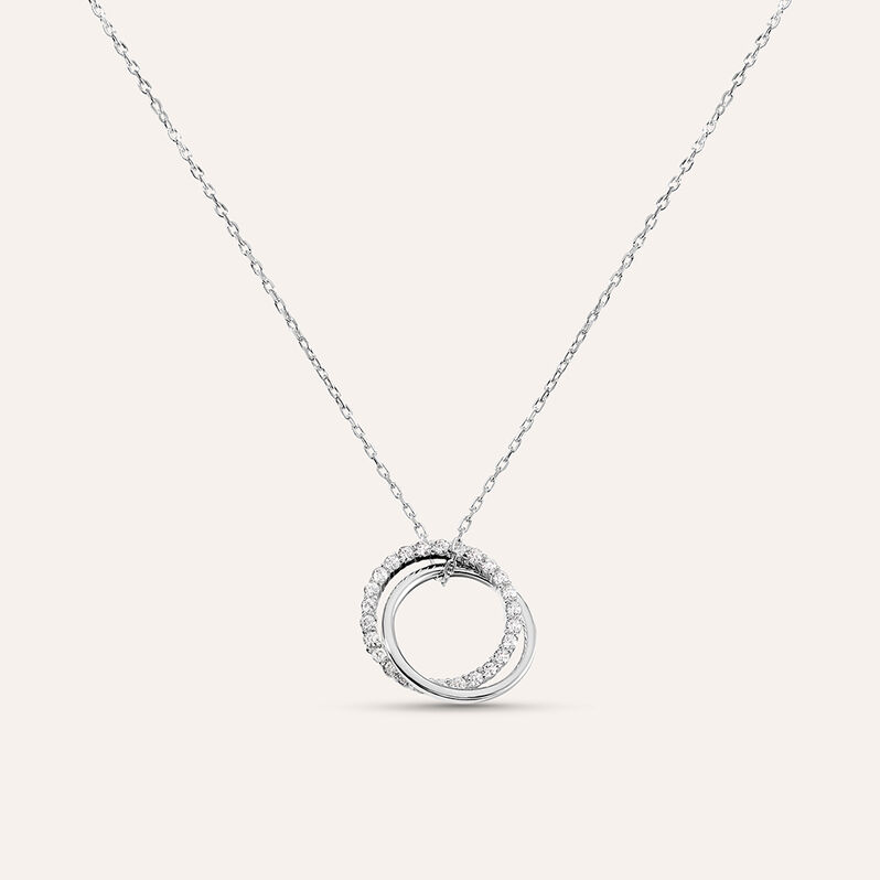 Collana Silver Shine Argento Rodiato Cubic Zirconia - Spannringe Damen | OROVIVO