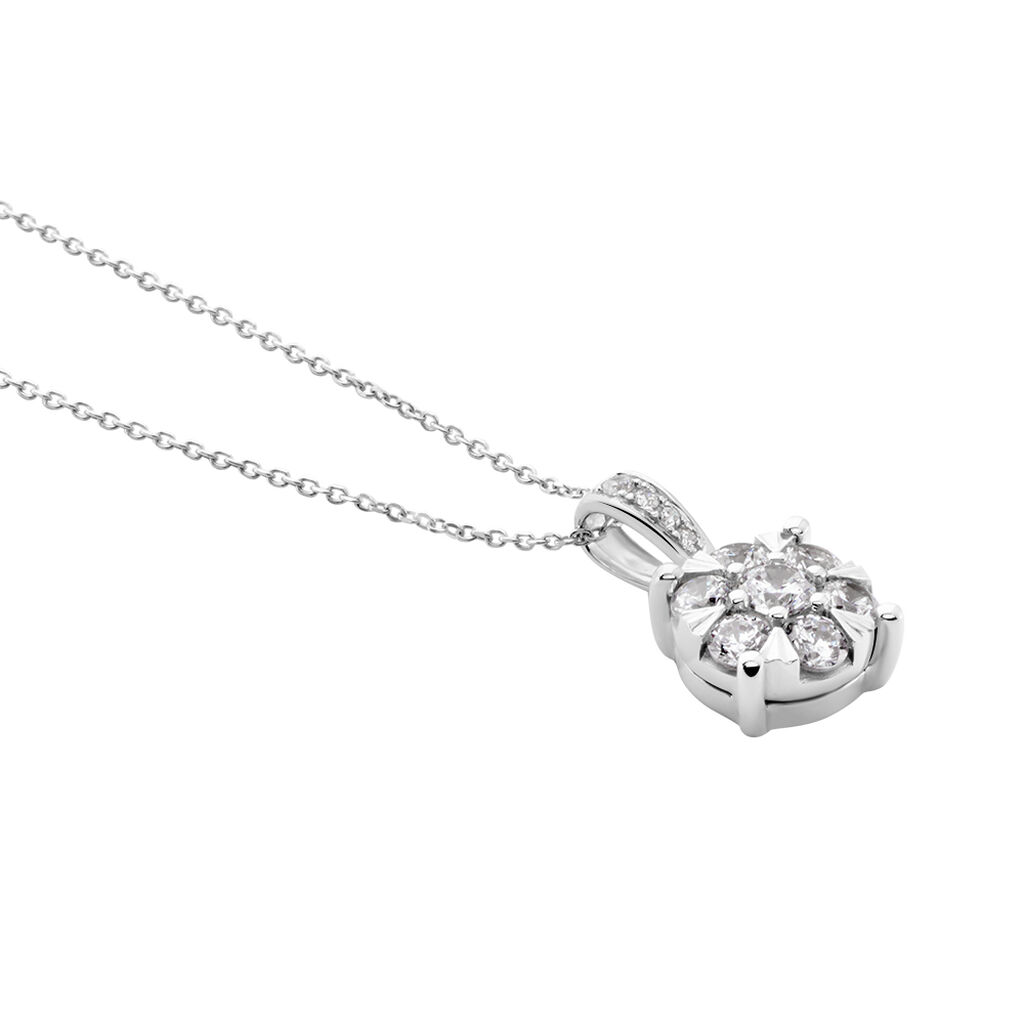 Collier Or Weiss Nazare Multipierre Oxyde - Spannringe Damen | OROVIVO