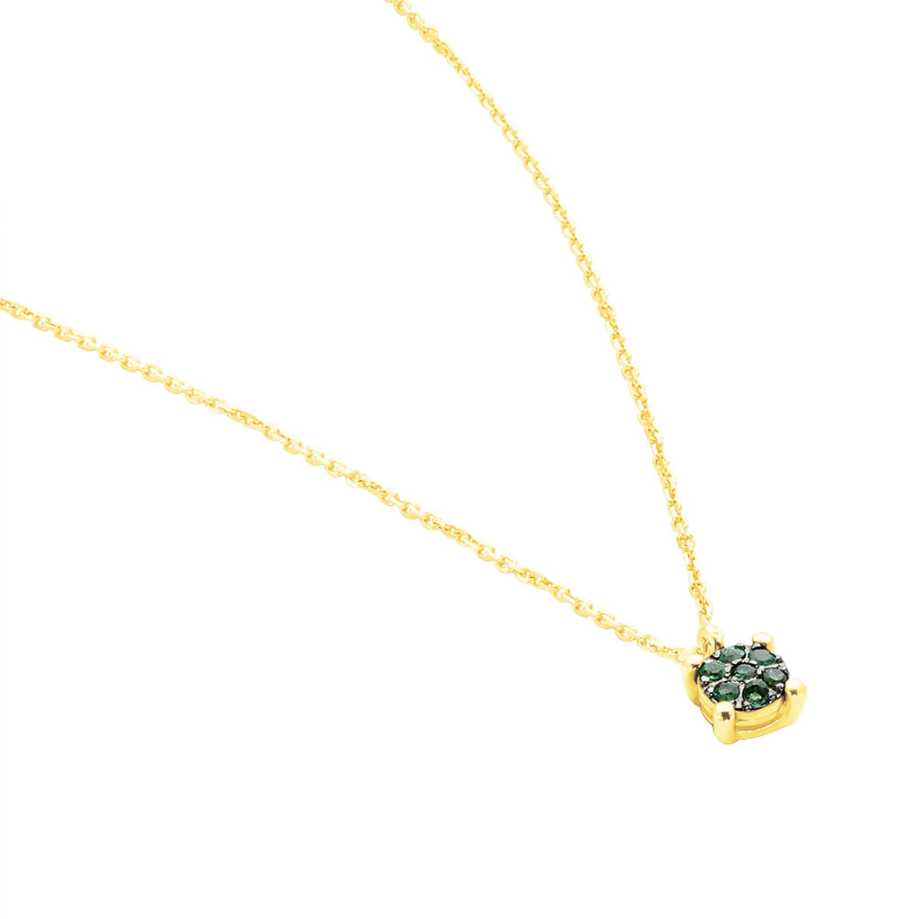 Damen Halskette Gold 375 Smaragd -  Damen | OROVIVO