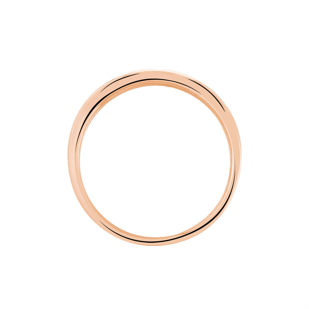 Graz Damen Ring Rosegold 375 (9 Karat) Diamant Wei&szlig; 0,01 ct B 18 mm