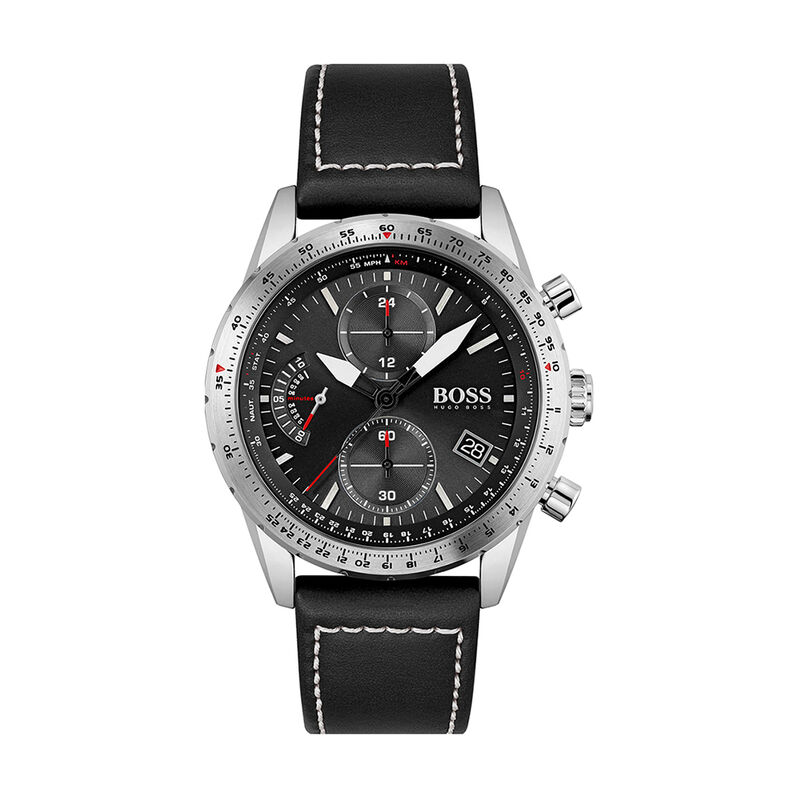Montre Boss Pilot Edition Chrono Noir - Spannringe Herren | OROVIVO