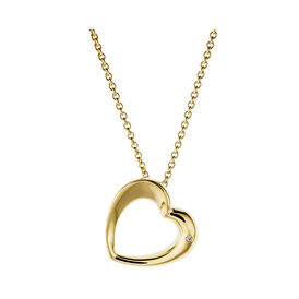 Damen Halskette Messing Gold 750 plattiert  - Herzketten Damen | OROVIVO
