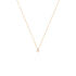 MONOPOLI Damen Collier Gold 585 (14 Karat) Diamant Weiß 0,11 ct
