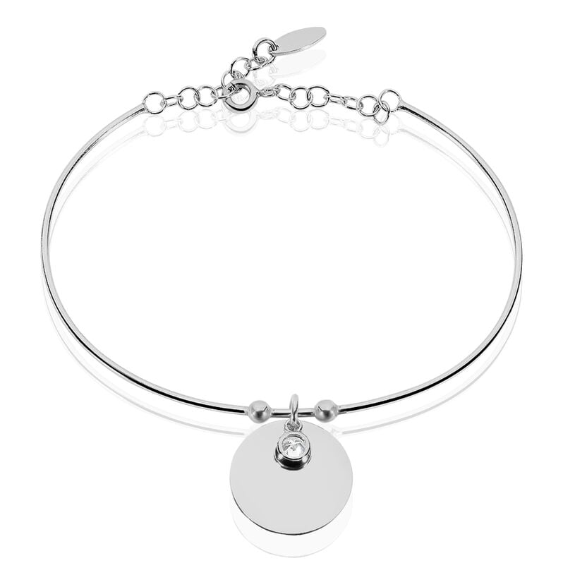 Bracelet Paula Jonc Argent Rhodie - Spannringe Damen | OROVIVO