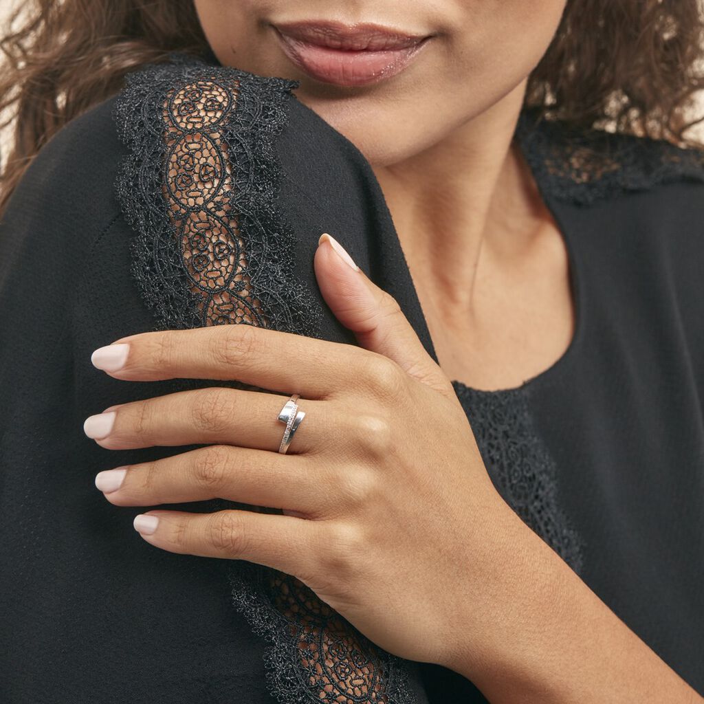 Bague  Ainhoa Or Weiss Diamants - Spannringe Damen | OROVIVO