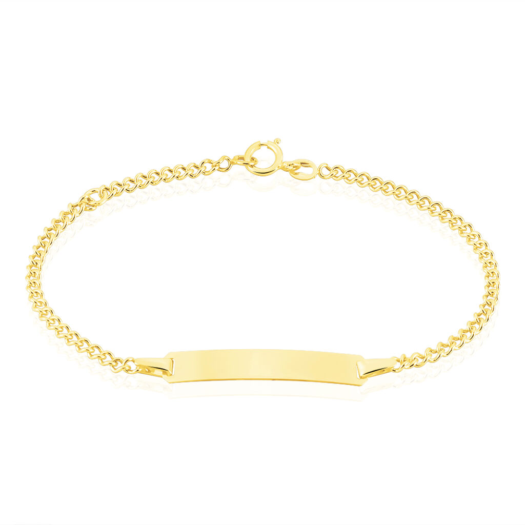 Bracelet Identité Etheline Maille Gourmette Or Jaune - Spannringe Kinder | OROVIVO