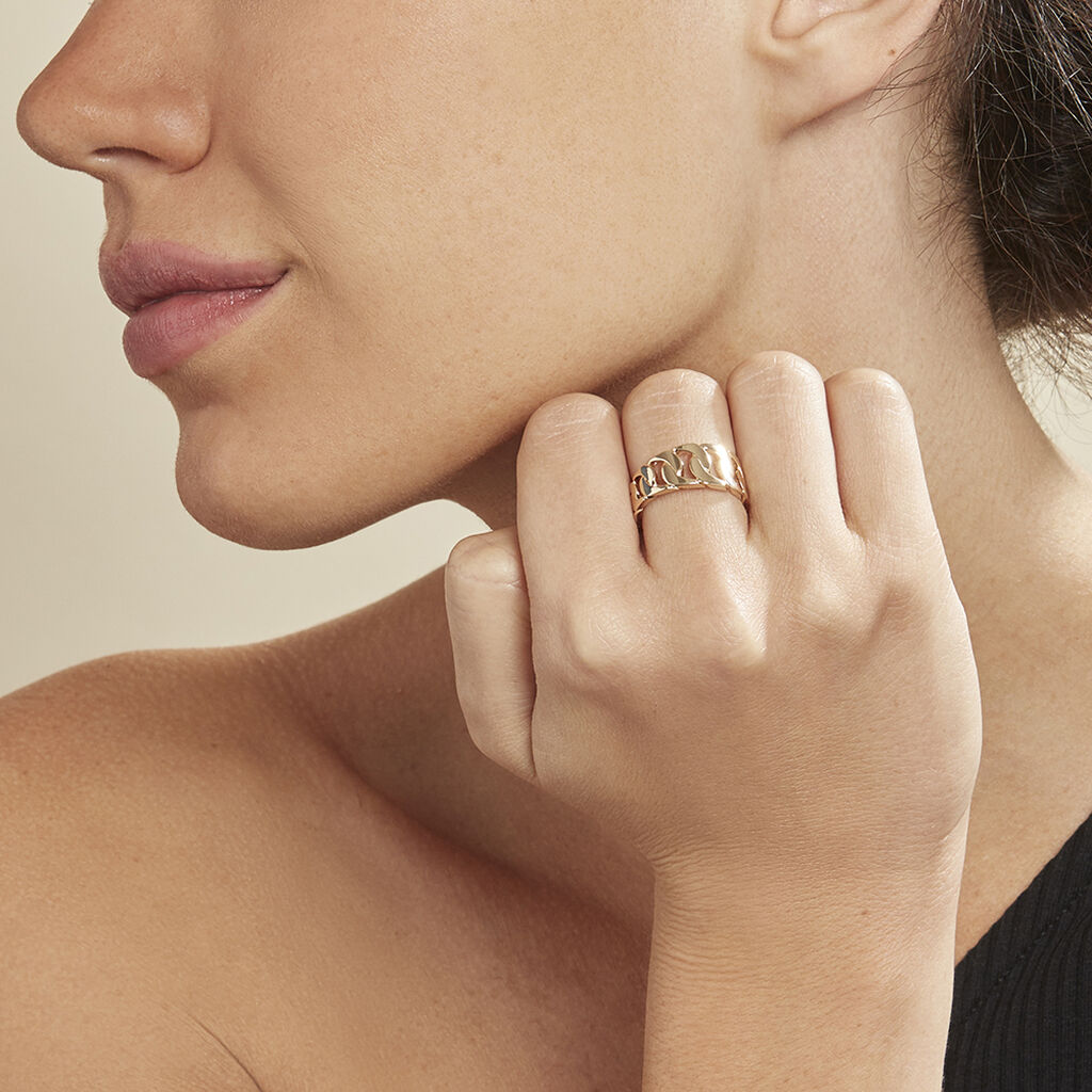 Damenring Messing Gold plattiert - Ringe Damen | OROVIVO