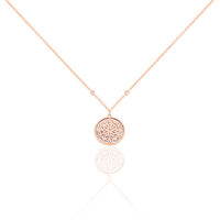 Damen Halskette Silber 925 Rosé Vergoldet
