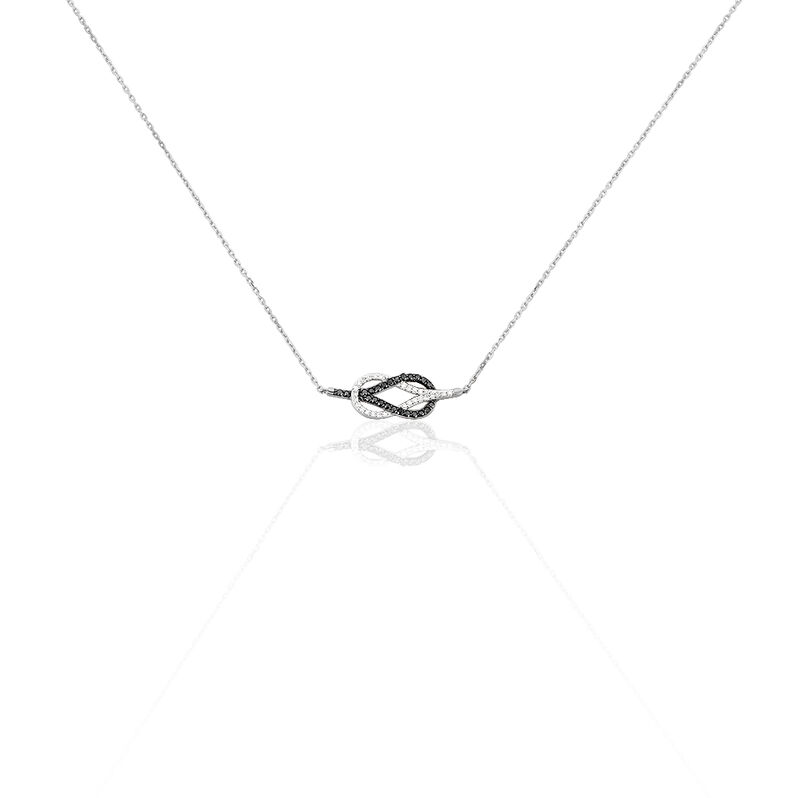 Collier Aman Or Weiss Nœud Marin Diamant - Spannringe Damen | OROVIVO