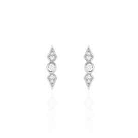 Damen Ohrstecker Silber 925 Zirkonia Raute - Ohrstecker Damen | OROVIVO