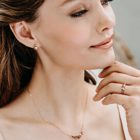 Damen Ohrstecker Silber 925 Rosé Vergoldet - Ohrstecker Damen | OROVIVO