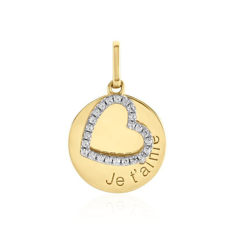 Pendentif Dezirinda Or Jaune Oxyde De Zirconium - Spannringe Damen | OROVIVO