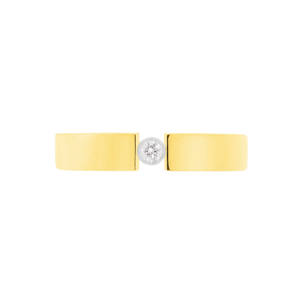 Spannring Gold 375 Diamant 0,04ct - Verlobungsringe Damen | OROVIVO