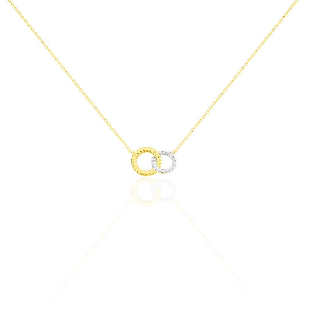 Collier Or Jaune Amanda Cercle Diamant - Spannringe Damen | OROVIVO