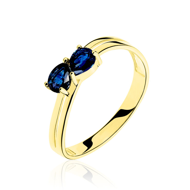 Bague Leila Or Bicolore Saphir - Spannringe Damen | OROVIVO
