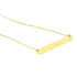 Esja Gravur Damen Collier Gold 375 (9 Karat) Balken B 0,2 mm