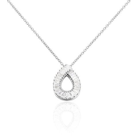 Damen Halskette Silber 925 Zirkonia Drop - Halsketten Damen | OROVIVO