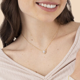 Damen Halskette Messing Gold 750 plattiert Herz - Herzketten Damen | OROVIVO