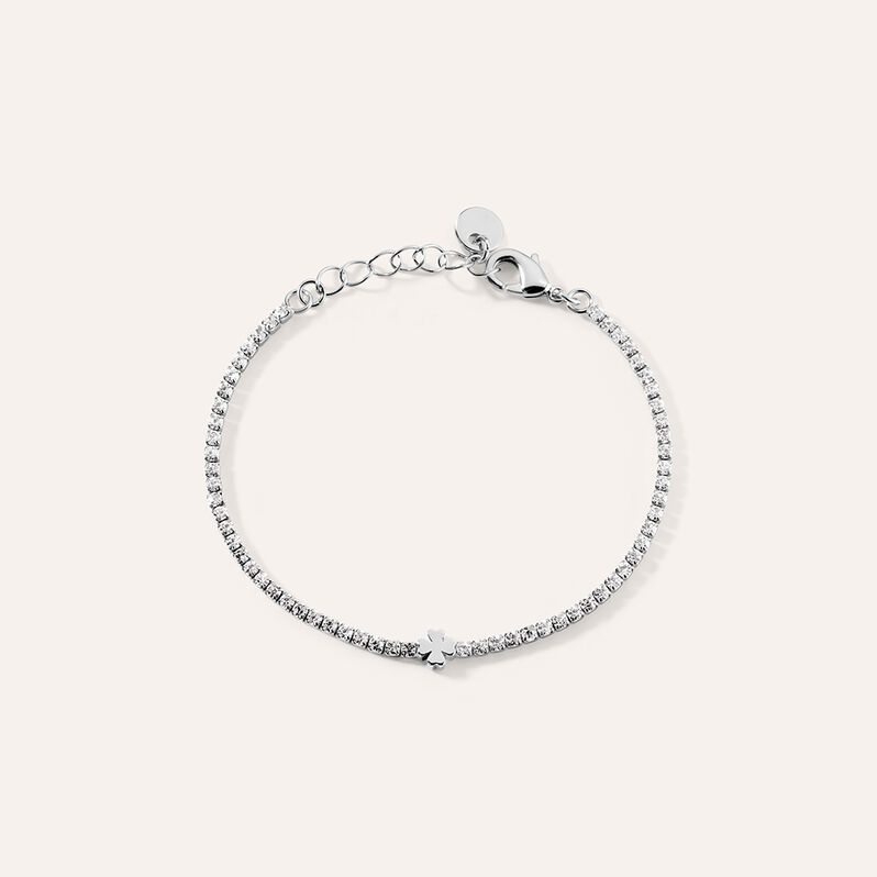 Bracciale Tennis Romantic Shine Metallo Cristallo - Spannringe Damen | OROVIVO