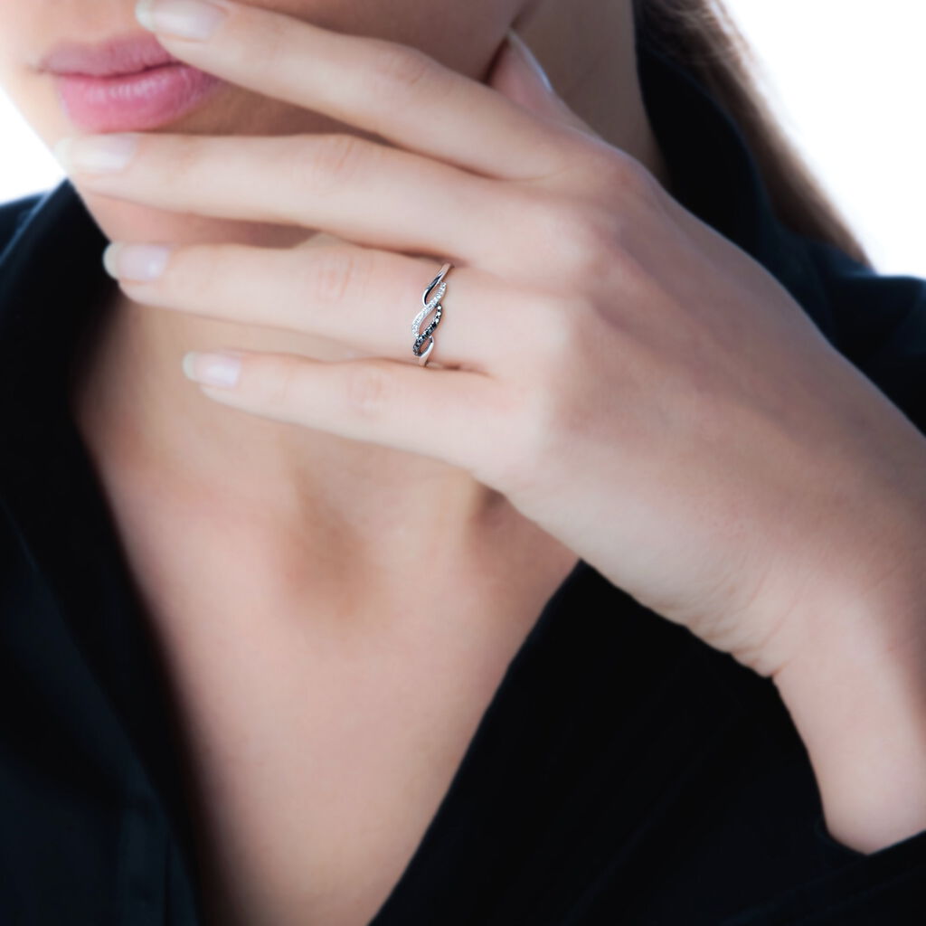 Bague Anita Or Blanc Diamant - Spannringe Damen | OROVIVO