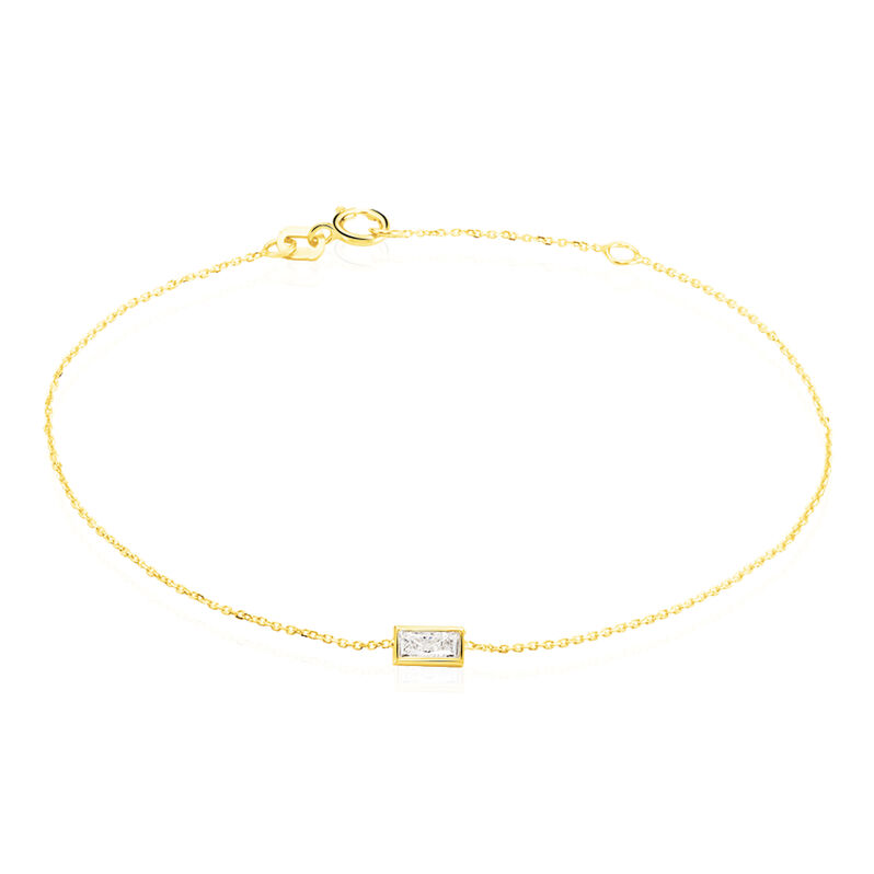 Bracelet Or Jaune Ginna Motif Baguette - Spannringe Damen | OROVIVO
