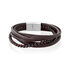 ROLF Herren Armband Edelstahl Andere Steine Rot