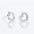 ASHLEY HERZ 16 Damen Ohrstecker Silber 925 Zirkonia Wei&szlig; Herz