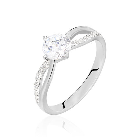 Damenring Silber 925 Zirkonia Geschwungen  Rita - Verlobungsringe Damen | OROVIVO