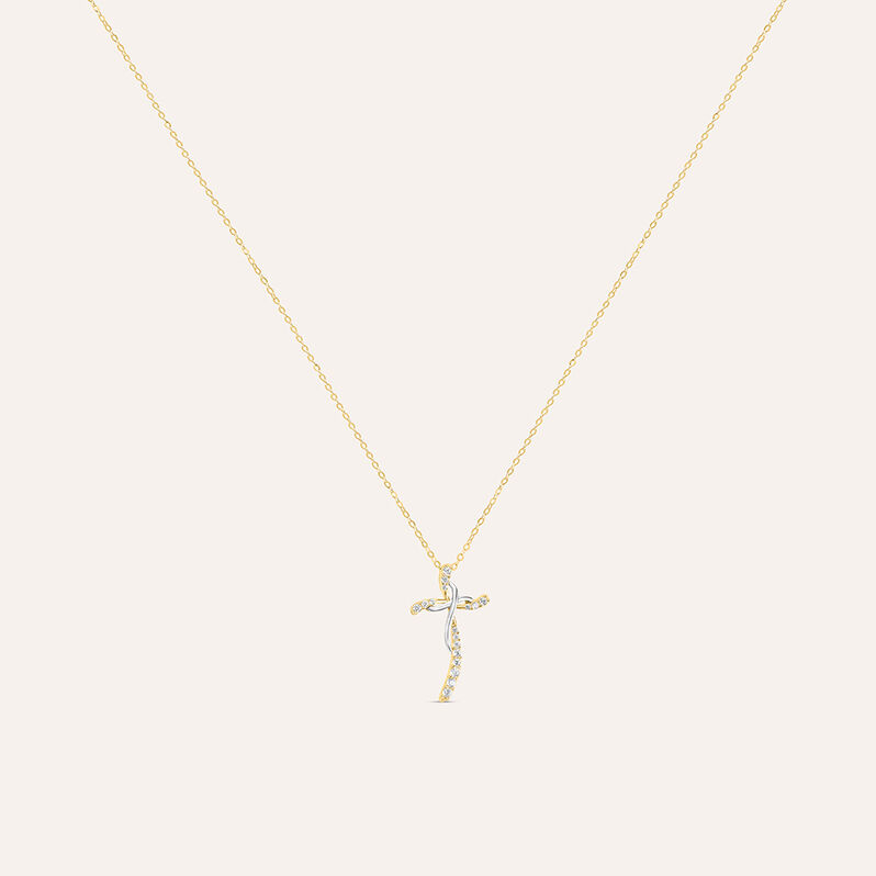 Collana Claire Oro Bicolore Cubic Zirconia - Spannringe Damen | OROVIVO