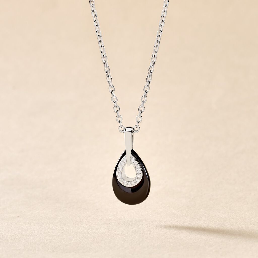 Collier Argent Et Céramique  - Spannringe Damen | OROVIVO