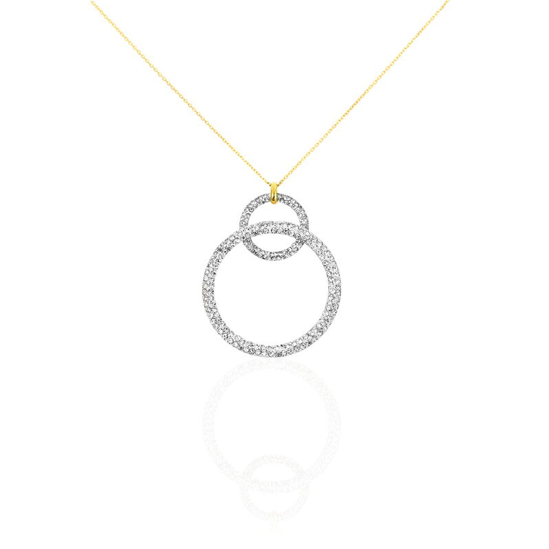 Collier Andresa Or Jaune Strass - Spannringe Damen | OROVIVO