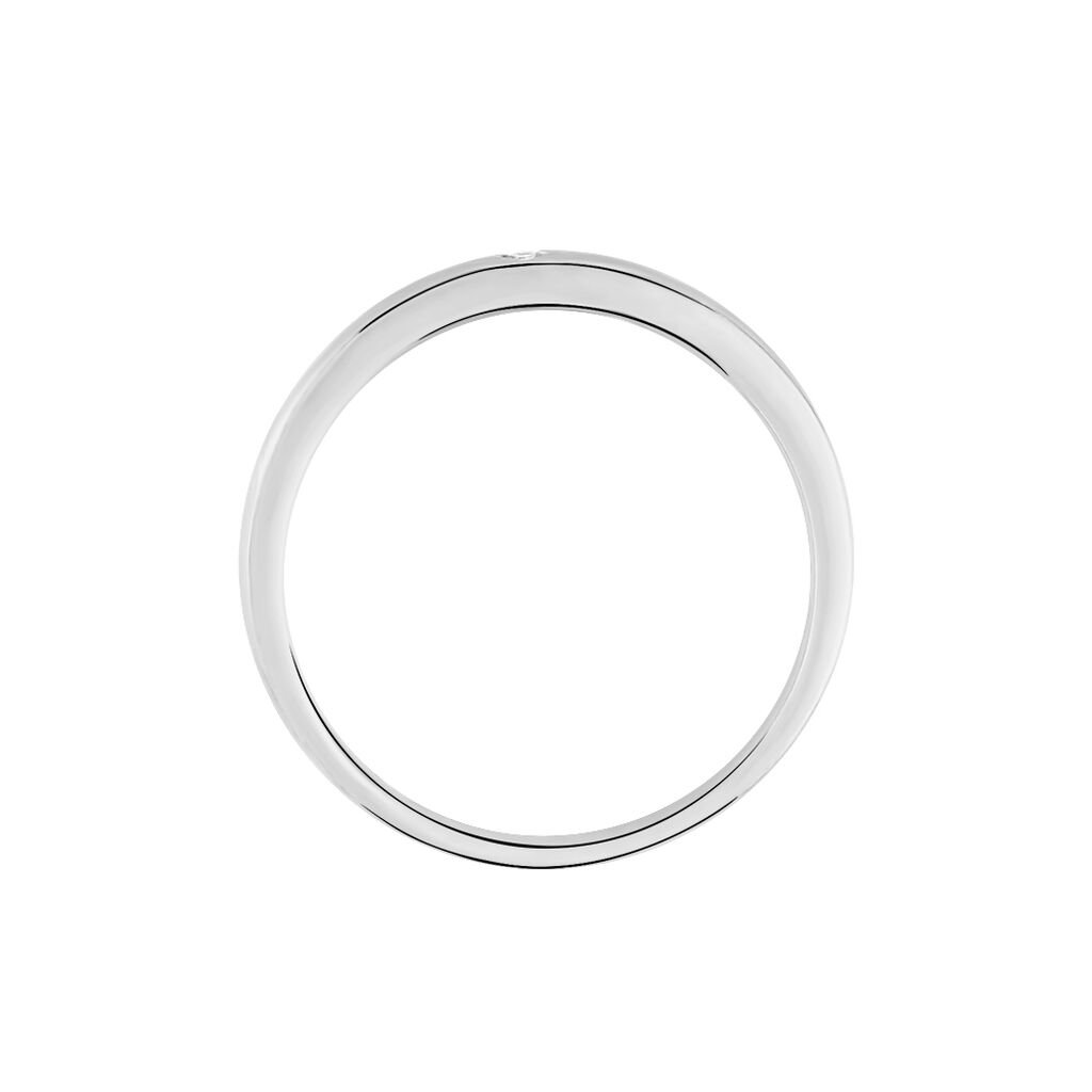 Graz Damen Ring Wei&szlig;gold 375 (9 Karat) Diamant Wei&szlig; 0,01 ct