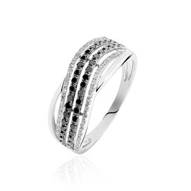 Damenring Weißgold 375 Diamanten 0,108ct - Ringe mit Edelsteinen Damen | OROVIVO