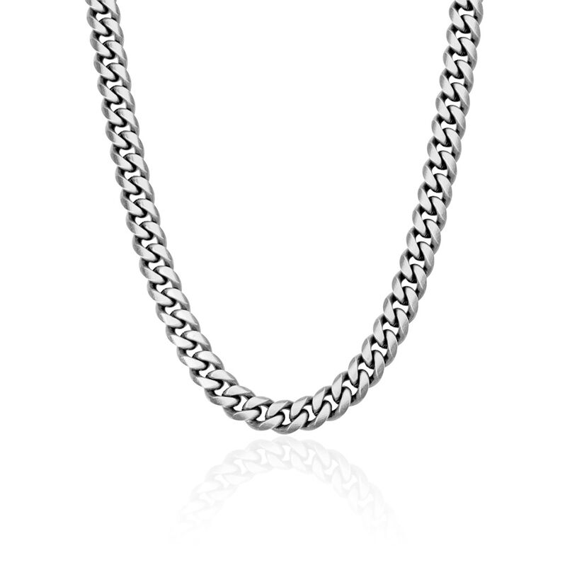 DIEGO Herren Kette Edelstahl Schwarz B 4,9 mm - Halsketten Herren | OROVIVO