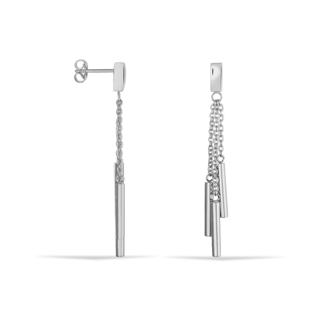 BEHH Damen Ohrringe Lang Edelstahl Barren