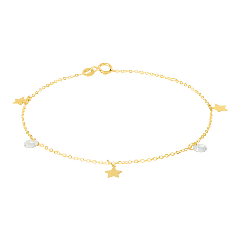 Bracciale Beverly Oro Giallo Cubic Zirconia - Spannringe Damen | OROVIVO