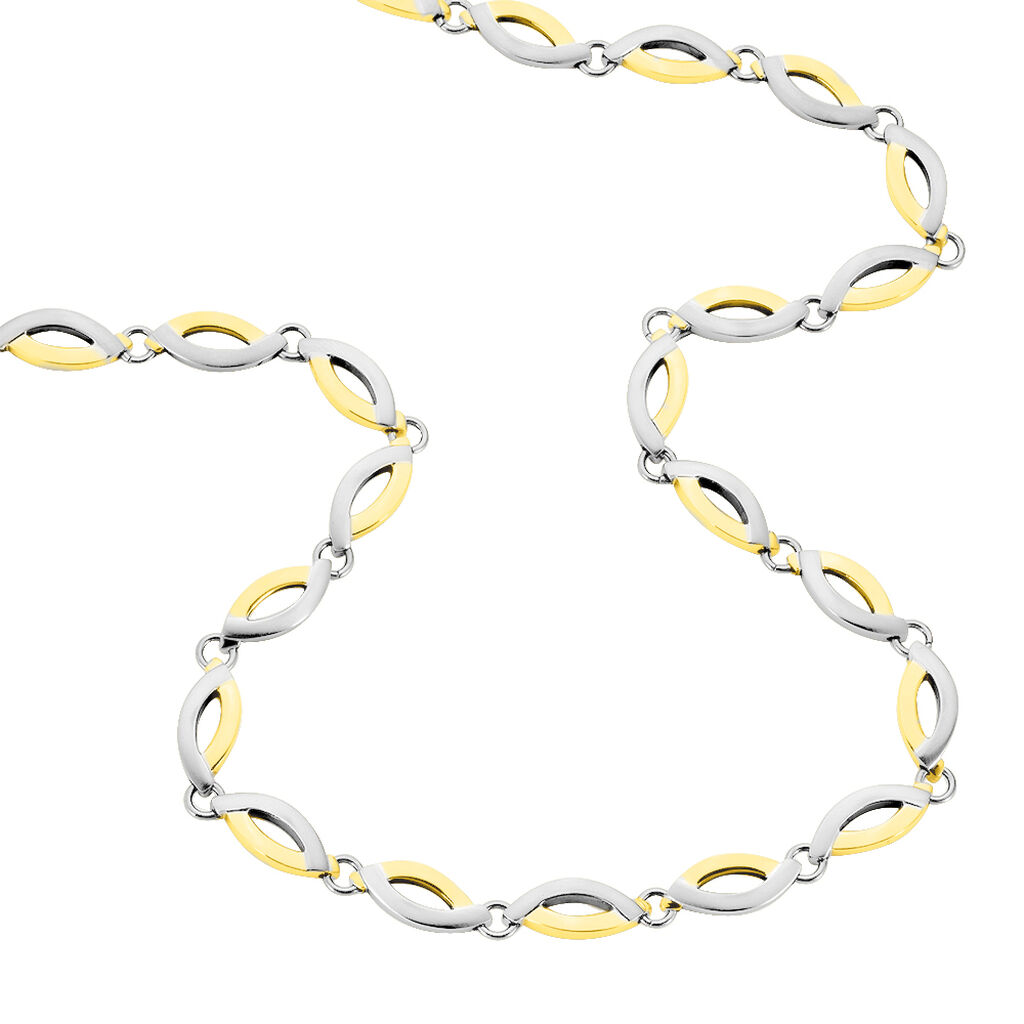 Boccia Damen Collier Titan Bicolor Vergoldet - Ketten ohne Stein Damen | OROVIVO