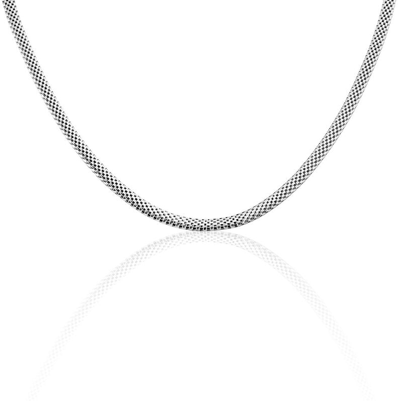 Collier Maille Argent Weiss Christine - Spannringe Damen | OROVIVO