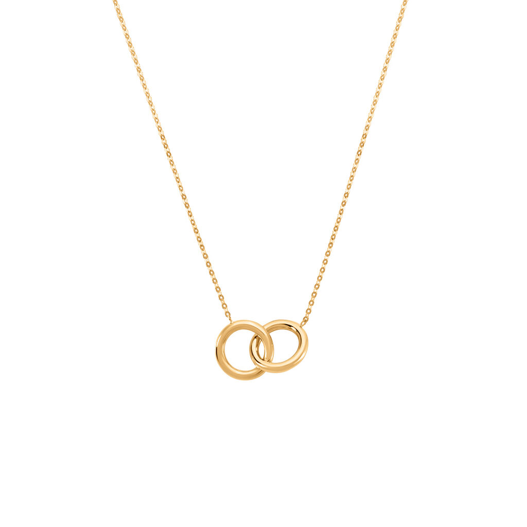 Damen Collier Gold 375 (9 Karat) Kreis