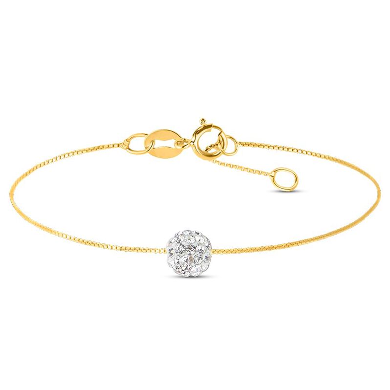 Bracciale Christelle Oro Giallo Cristallo - Spannringe Damen | OROVIVO