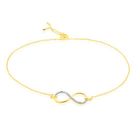 Damenarmband Gold 375 Diamant 0,012ct Inifnity - Armbänder  | OROVIVO