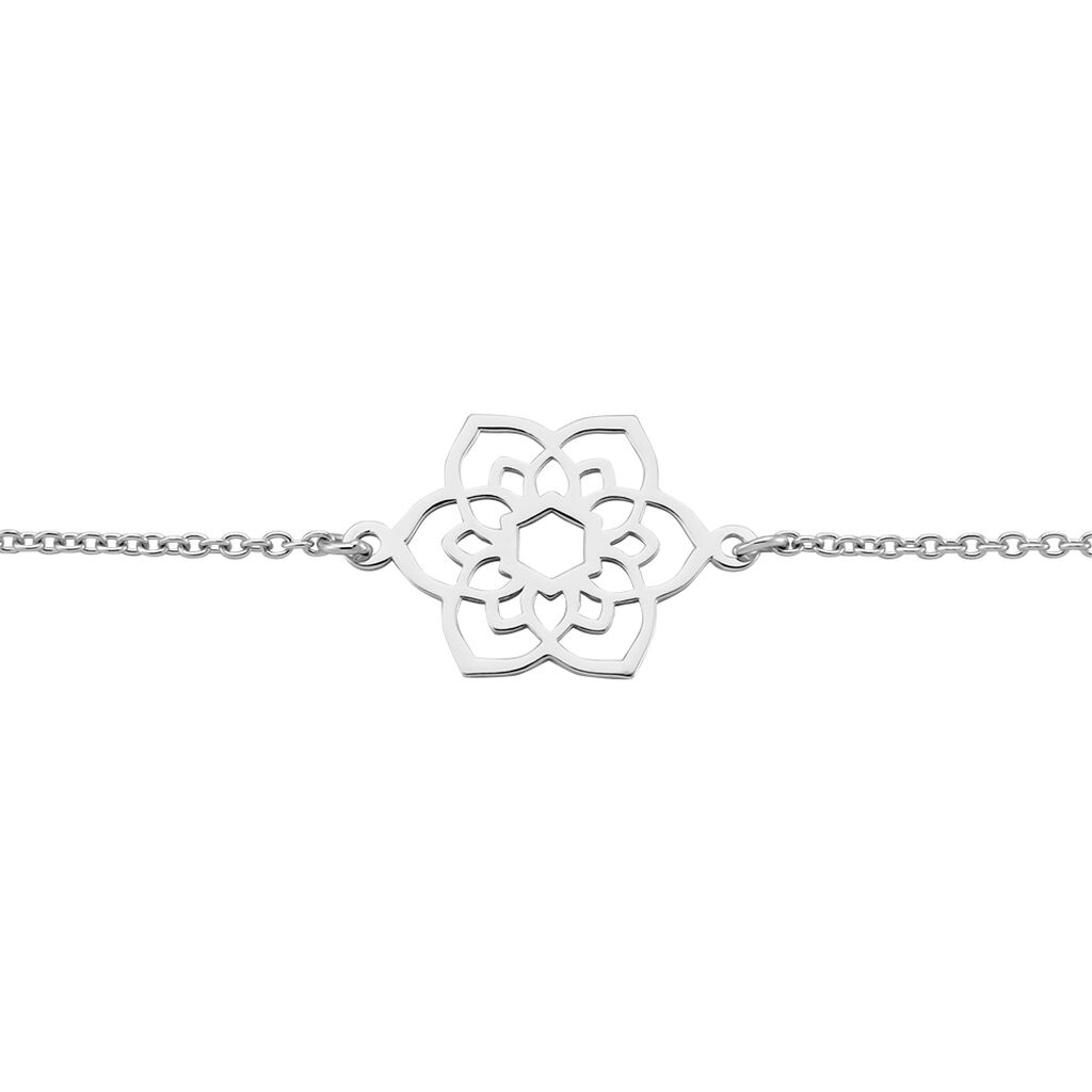 MIELINA Damen Armband Silber Silber 925 Blume