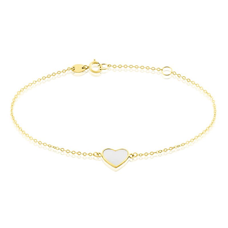 Bracelet Or Jaune Pervenche Nacre - Spannringe Damen | OROVIVO
