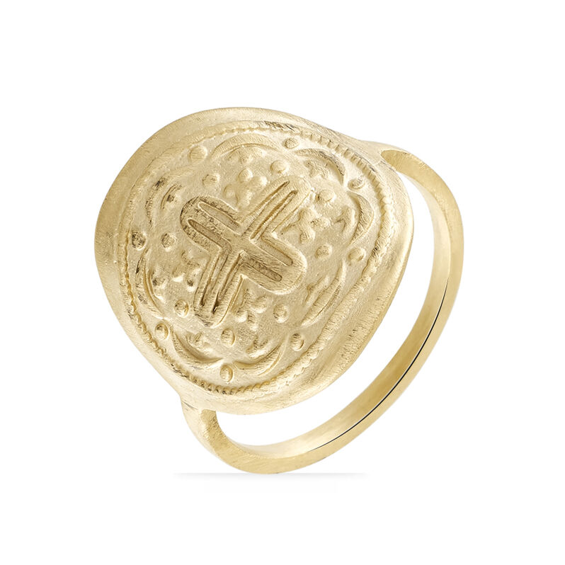 Bague Plaque Or Ivy - Spannringe Damen | OROVIVO